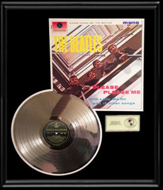 The Beatles Please Please Me Rare Gold Record Platinum Disc Rare Mono Lp Album