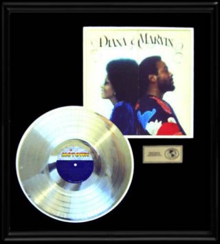 Diana Ross And Marvin Gaye Gold Record Platinum Disc Lp Rare