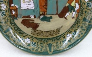 Buffalo Pottery Emerald Deldare Ware 1911 Syntax Robbed Of His Property Rd Tray 2