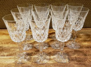 Set Of 11 Lenox Crystal Charleston - - 6 - 3/4 " Wine Goblets