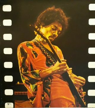 Jimi Hendrix Poster - Track Promo 1970 Live At Isle Of Wight Festival
