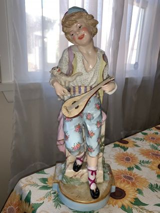 Antique Derby Porcelain 14” Figurine