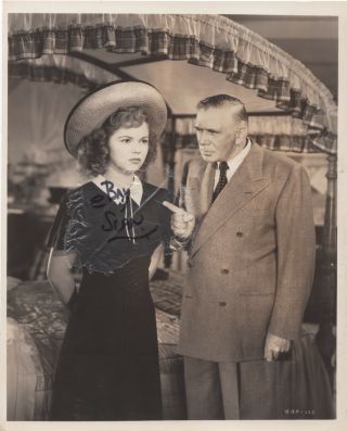 Shirley Temple The Bachelor And The Bobby Soxer Vintage Linen Backed Scene Photo