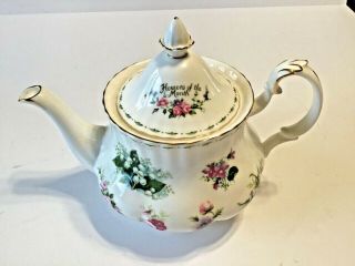 Royal Albert Flowers Of The Month Teapot -