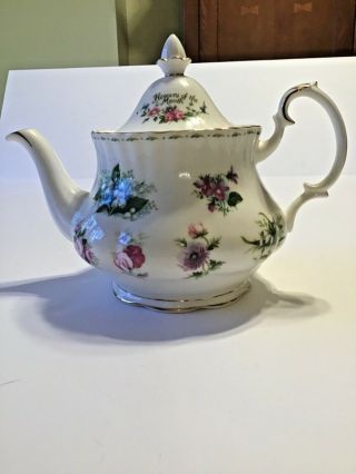 Royal Albert Flowers of the Month Teapot - 5