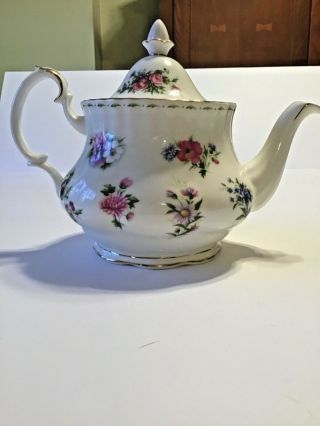 Royal Albert Flowers of the Month Teapot - 6