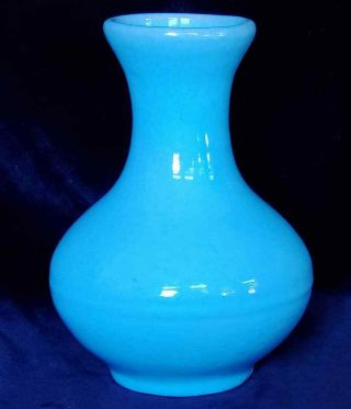 Catalina Island Pottery Turquoise Vase Red Clay Hand Thrown
