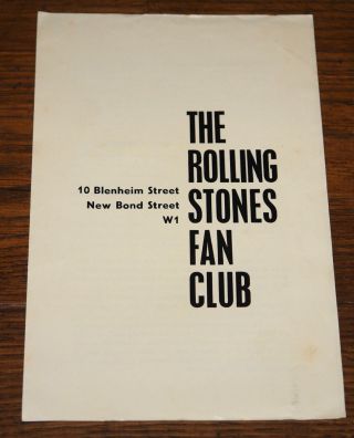 THE ROLLING STONES 1967 OFFICIAL UK FAN CLUB CHRISTMAS CARD NEWSLETTER ENVELOPE 2