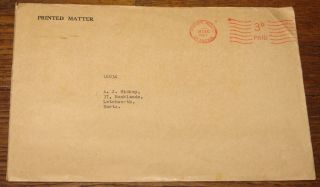 THE ROLLING STONES 1967 OFFICIAL UK FAN CLUB CHRISTMAS CARD NEWSLETTER ENVELOPE 8