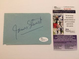 James Stewart Signed Cut Signature Jsa Autograph Jimmy Philadelphia Story