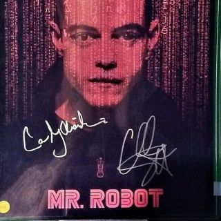 TV Series - MR.  ROBOT - Cast Autographed Poster _UPC - 725330410694,  C.  O.  A.  11X17 2