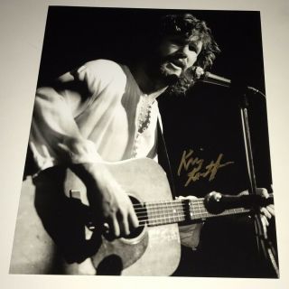Kris Kristofferson Signed 8x10 Photo In Person Autograph Legend Country Singer