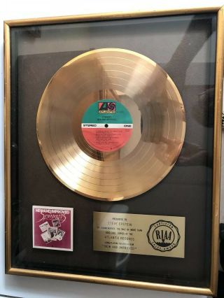 Vtg Riaa The Spinners Lp Gold Sales Award Plaque And Improved