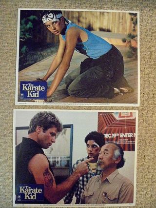 The Karate Kid - Lobby Cards - 11 " X 14 " - Set Of 8 Cards - Mint/mint - Estate - Litho In Us