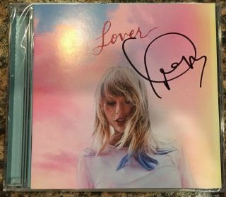 Taylor Swift Signed Lover Booklet,  Me Single Cd Authentic Hand Autograph