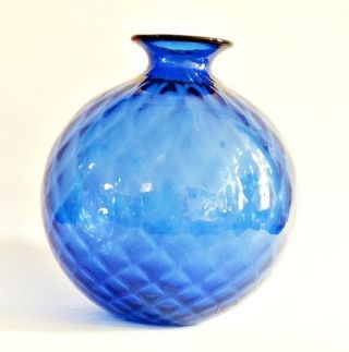 Venini Murano Art Glass Vase Signed 2001 5.  46 " X 6.  44 " Made In Italy
