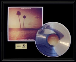 Kings Of Leon Come Around Sundown Rare Gold Record Platinum Disc Lp Album Frame