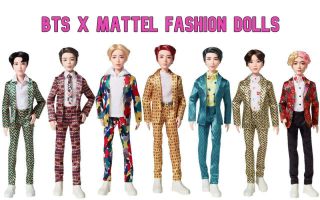 Bts Bangtan Boys Mattel Fashion Dolls - Collect All 7