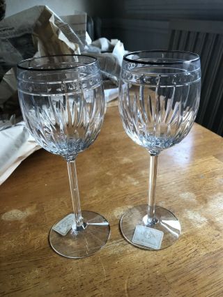 Lenox S/8 Vintage Platinum Wine Glasses