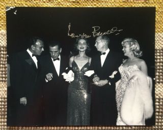 Lauren Bacall Signed Autograph 8x10 Photograph Usa Hollywood Sexy Marilyn Monroe