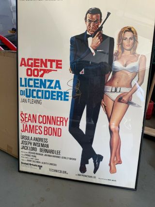 James Bond Licenza Di Uccidere Signed By Sean Connery