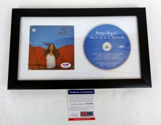 Maggie Rogers Signed Autograph Heard It In A Past Life Cd Framed Psa/dna