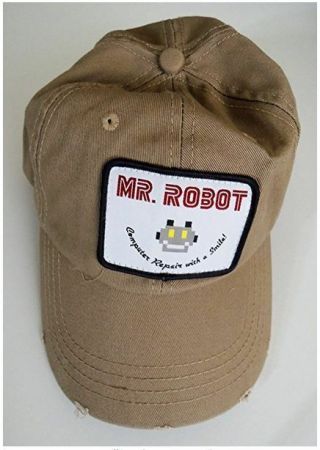 MR.  ROBOT Computer Repair With A Smile Cap Hat Loot Crate Baseball Hat 3