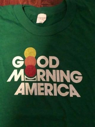 Good Morning America T - Shirt Abc Show Vintage 1970 