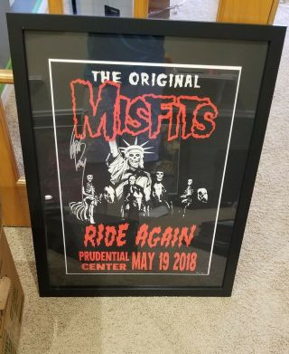 Misfits Signed Lithograph Poster York 2019 Glenn Danzig Autographed