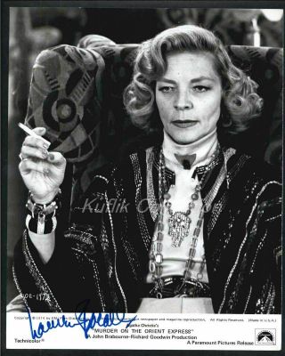Lauren Bacall - Signed Autograph Movie Still - Murder On The Orient Express