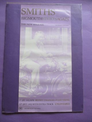 The Smiths Bigmouth Strikes Again Promo Poster Uk 1986 James Dean