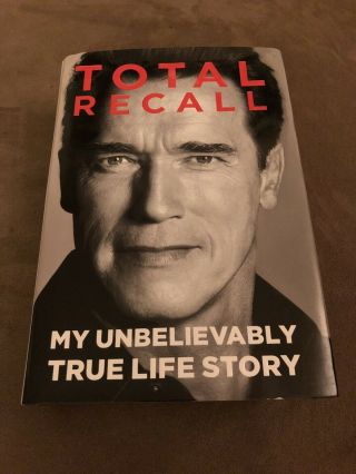 Total Recall Book Arnold Schwarzenegger First Edition Signed Autographed