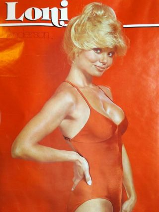 Vtg 1978 Loni Anderson Swim Suit Poster / Sex Symbol Pin Up Girl