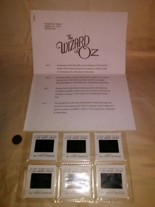 Wizard Of Oz Special Edition Press Kit B&W Photos Color Slides Folder 1998 Rare 3