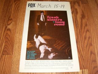 Frank Sinatra Movie Poster Tony Rome 1967 Fox Theatre Stevens Point Wisconsin