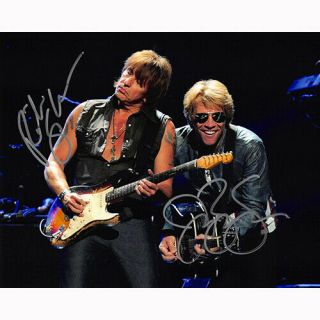 Jon Bon Jovi & Richie Sambora (49097) - Autographed In Person 8x10 W/