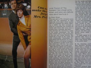 March 2 - 1968 Tv Guide (linda Thorson/the Avengers/david Canary/edward Villella)