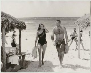 Vintage 1965 Sean Connery,  Claudine Auger,  Thunderball,  Baryta Print
