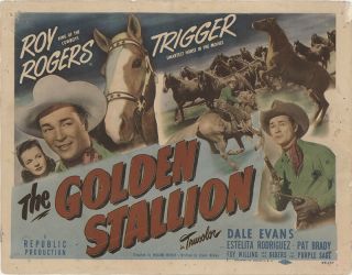 The Golden Stallion 1949 11x14 Orig Lobby Card Fff - 35175 Roy Rogers