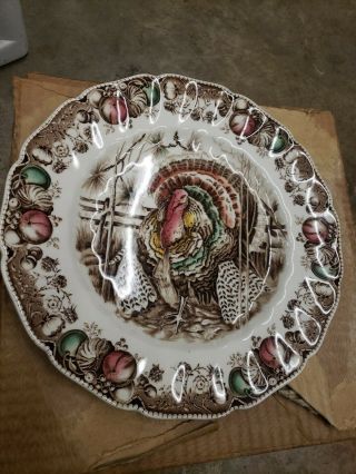Johnson Brothers His Majesty Turkey 10.  5” Dinner Dishes Plates Set Of 8