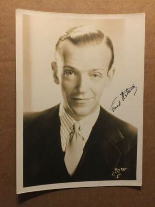 Fred Astaire Very Rare Very Early Vintage Autographed Photo 30s Top Hat
