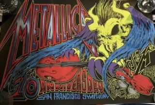 Metallica San Francisco Symphony S&M2 Poster Print Squindo 09/06 08/19 Chase LTD 2