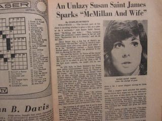 Dec 12 - 1971 Lancaster Pa Tv Maga (susan Saint James/mcmillan And Wife/bing Crosby