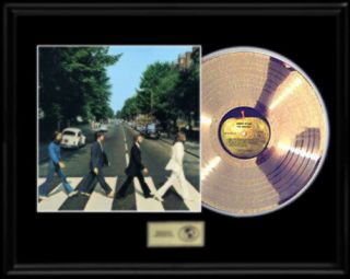 The Beatles Abbey Road Gold Record Platinum Disc Lp Album Rare