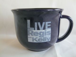 Live With Regis & Kelly Coffee Mug Chubby Black Philbin Ripa Tv Talk Show 12 Oz