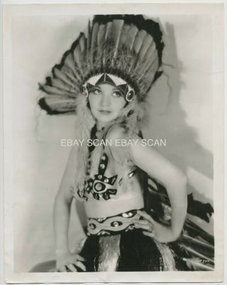 Alice White Sexy Indian Native American Costume Vintage Portrait Photo 1929