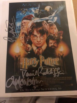 Harry Potter Stars Signed Photo With Certificate Of Authenticity