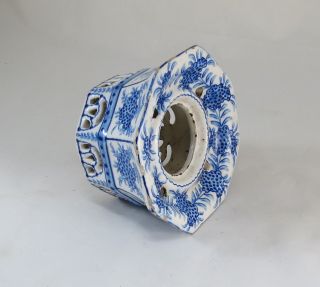 Ink - well Fábrica do Carvalhinho portuguese faience - Early 20th Century; Marked; 2
