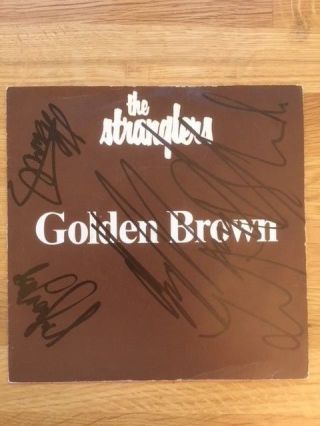 The Stranglers Golden Brown 7 " Single Fully Signed