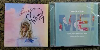 Taylor Swift Signed Auto Autograph Lover Cd Booklet Cover & Me Cd Single Has